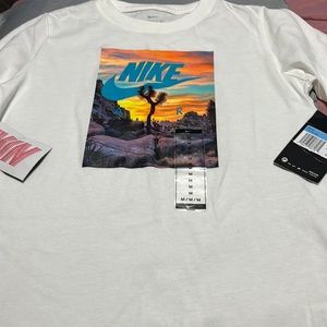 White Nike tee